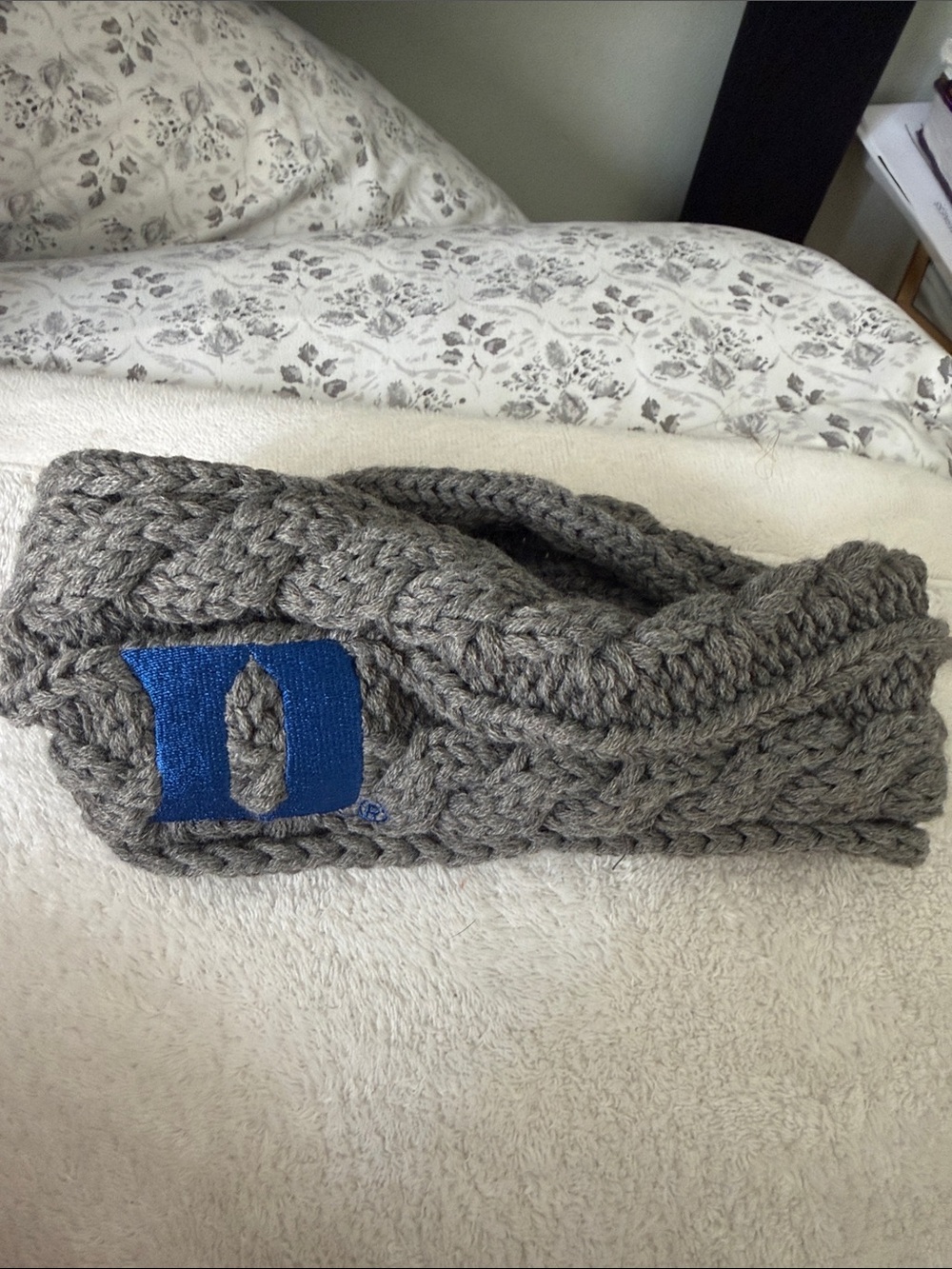 Duke Blue Devils Gray Knit Headband